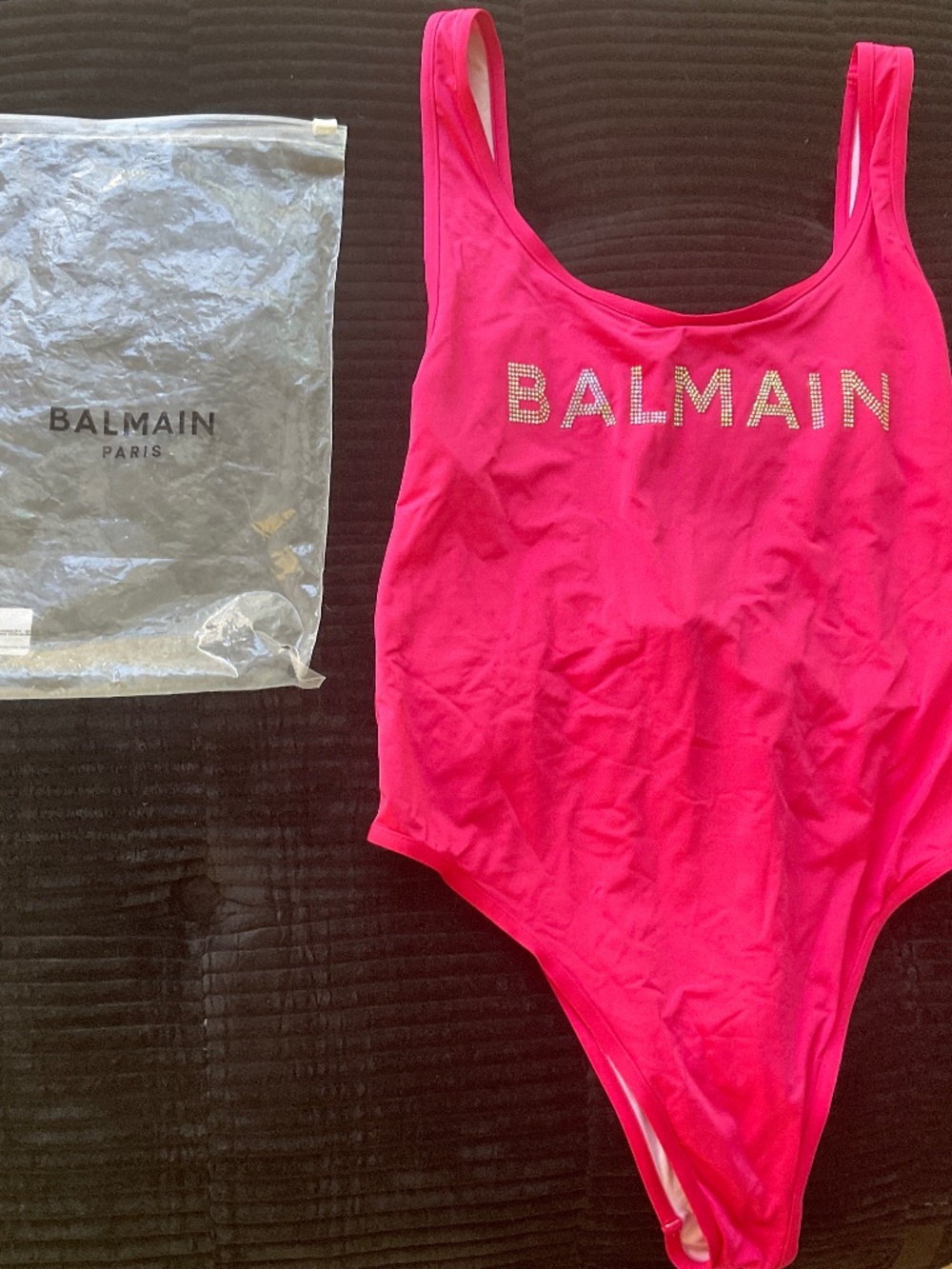 BALMAIN One piece Hot pink swimsuit Size 44